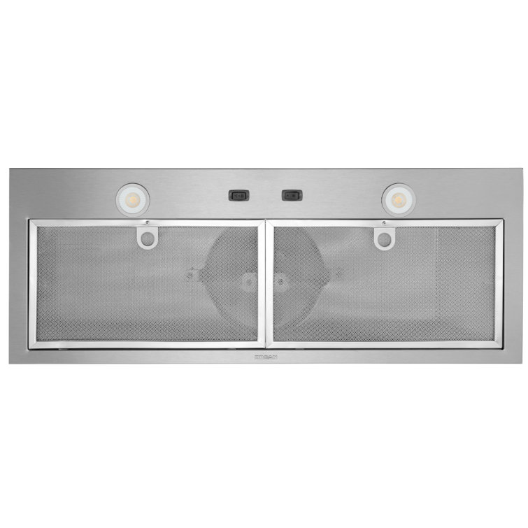 24-Inch Stainless Steel Convertible Range Hood Insert with LED Lighting