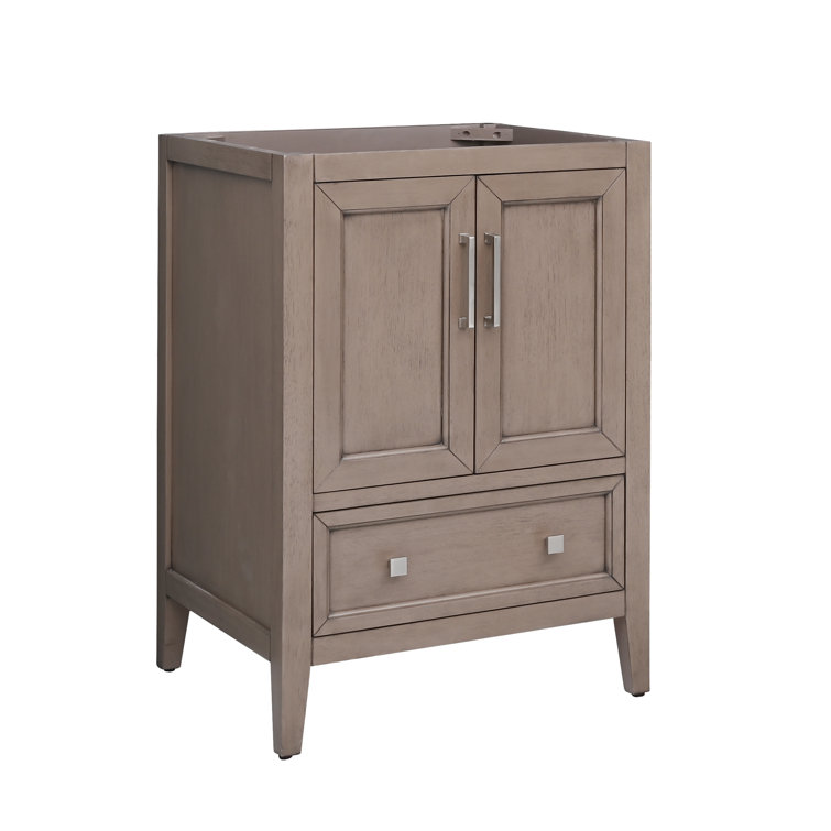 Everette 24'' Gray Oak Single Bathroom Vanity Base