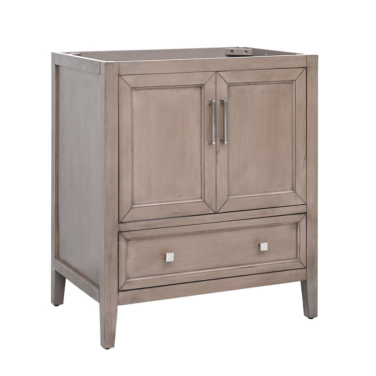 Everette 30'' Gray Oak Single Bathroom Vanity Base