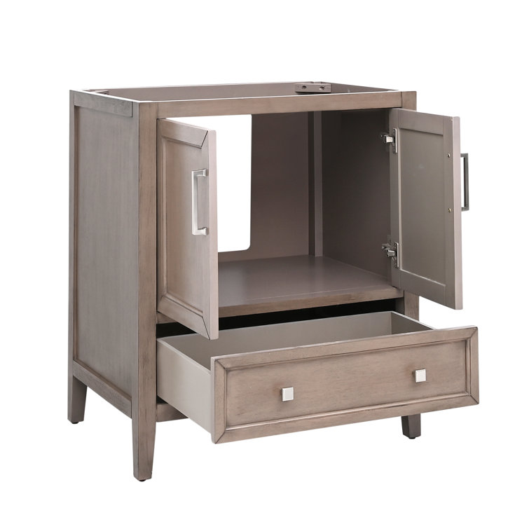 Everette 30'' Gray Oak Single Bathroom Vanity Base
