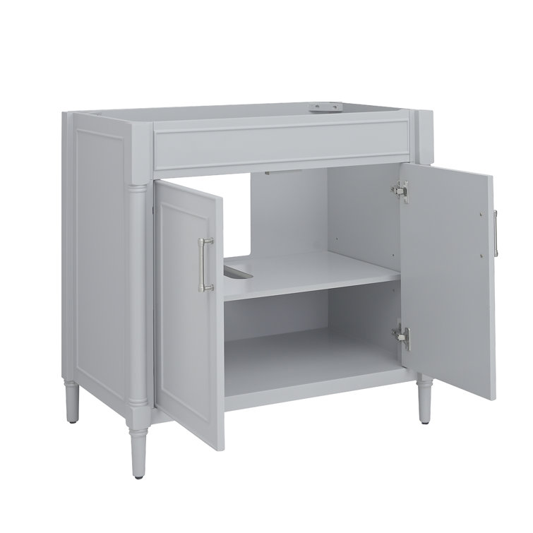 Selene Light Gray 36'' Single Bathroom Vanity Base