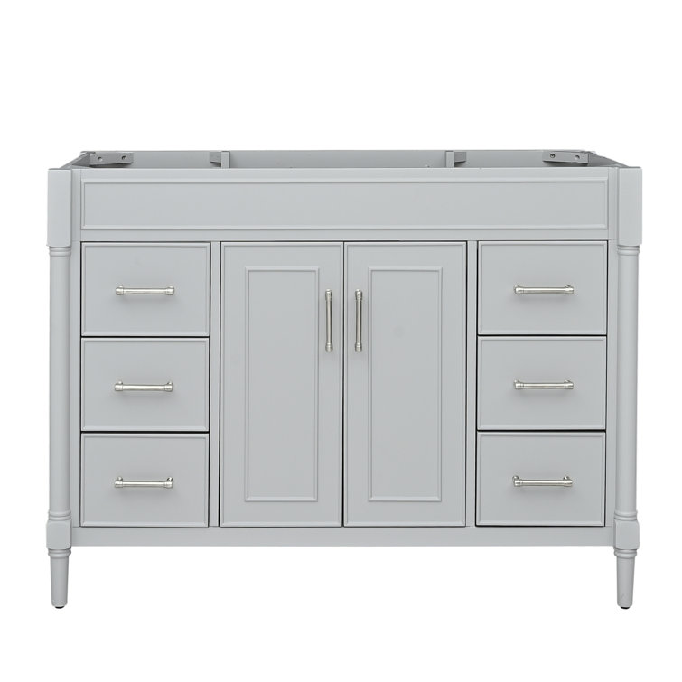 Bristol 48" Light Gray Freestanding Bathroom Vanity Base