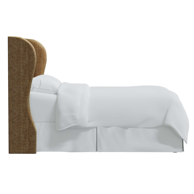 Zuma Natural Textured Linen Tufted California King Upholstered Headboard