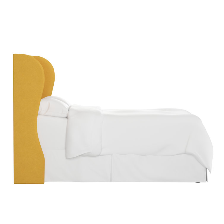 Zuma Natural Textured Linen Tufted California King Upholstered Headboard