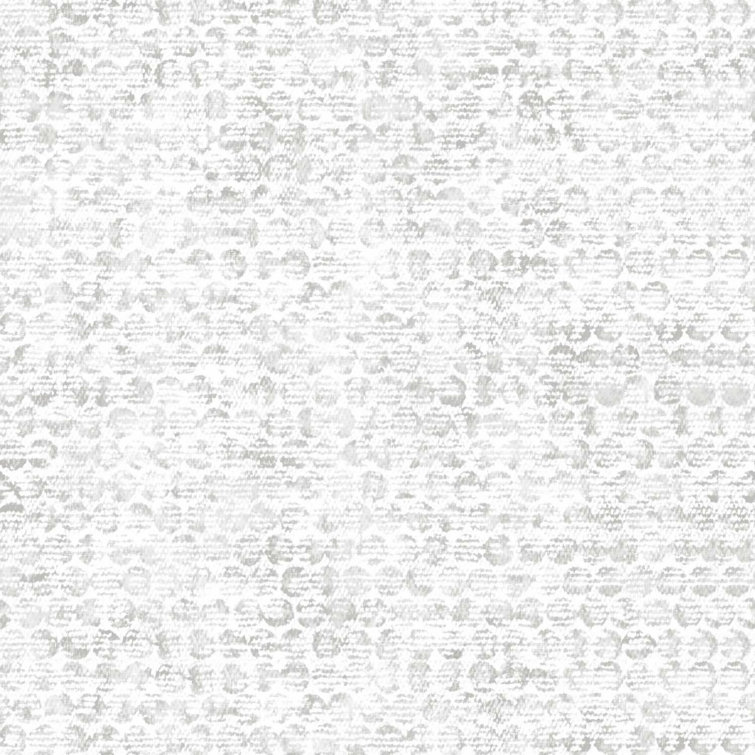 White and Gray Textured Peel and Stick Wallpaper Roll