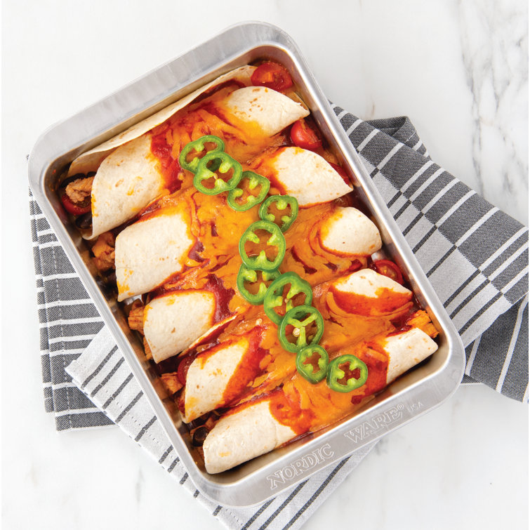 Compact Non-Stick Aluminum Rectangular Baker