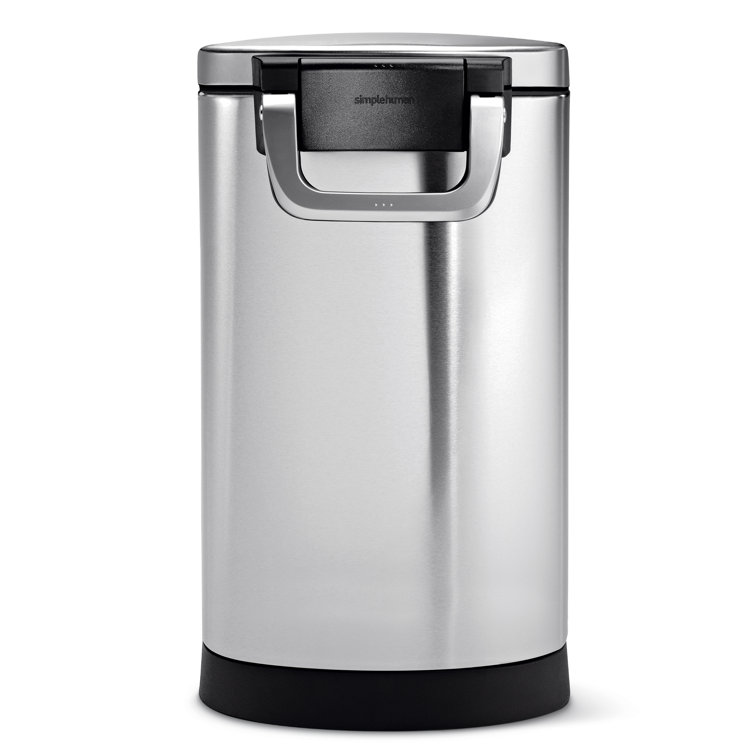 Medium Brushed Stainless Steel Airtight Pet Food Storage Container