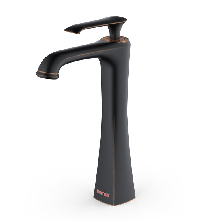 Woodburn Oil Rubbed Bronze Vessel Bathroom Faucet with Pop-Up Drain