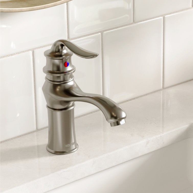 Dartford Stainless Steel Single Handle Bathroom Faucet with Pop-Up Drain
