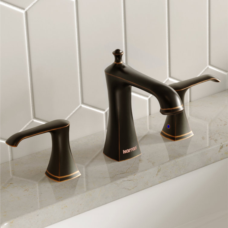 Karran Woodburn Timeless Bronze 2-Handle Widespread Bathroom Faucet