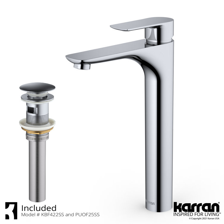 Matte White Square Acrylic Bathroom Vessel Sink with Stainless Steel Faucet