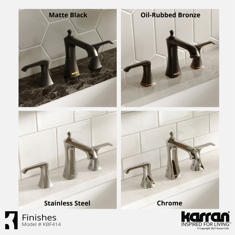Woodburn Chrome Elegance 6.25'' Widespread Bathroom Faucet with Pop-Up Drain