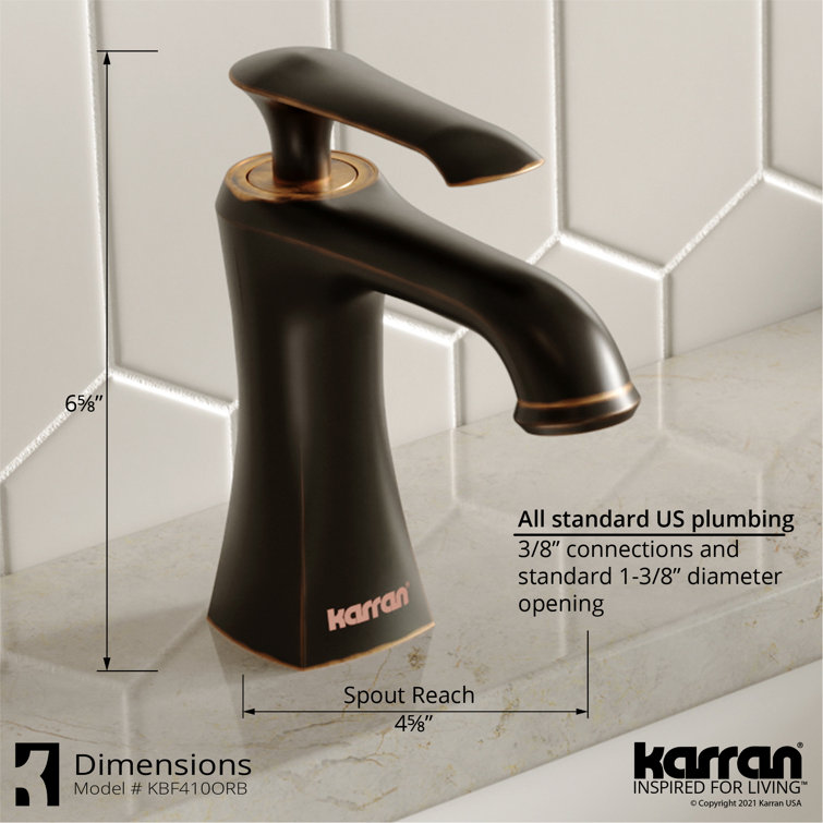 Woodburn Elegantly Classic Oil Rubbed Bronze Single Handle Bathroom Faucet
