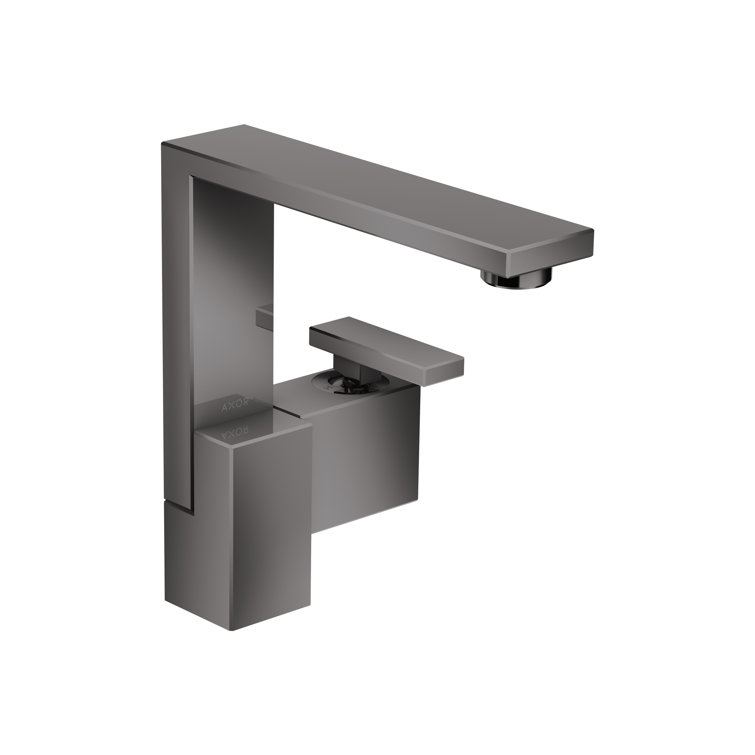 Polished Black Chrome Single-Hole Solid Brass Bathroom Faucet