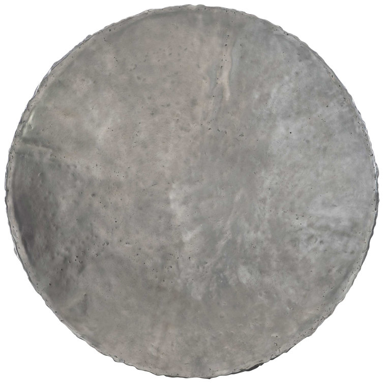 Cahill Round Reclaimed Wood Dining Table with Aluminum Top