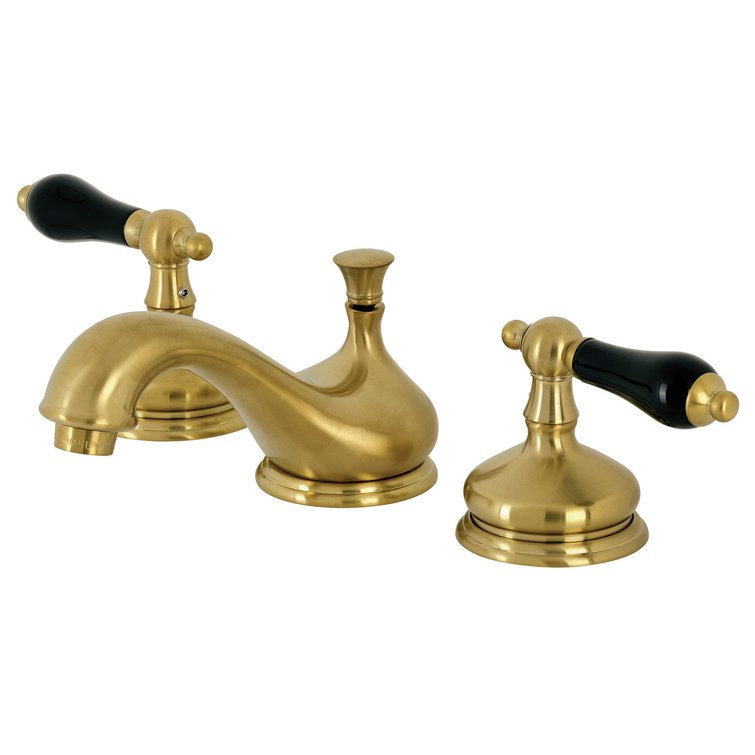 Duchess Traditional Brushed Brass Widespread Bathroom Faucet