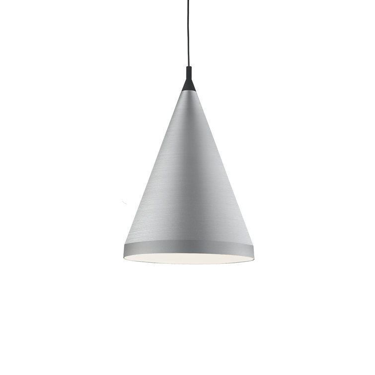 Dorothy 32" White and Brushed Nickel Aluminum Pendant Light