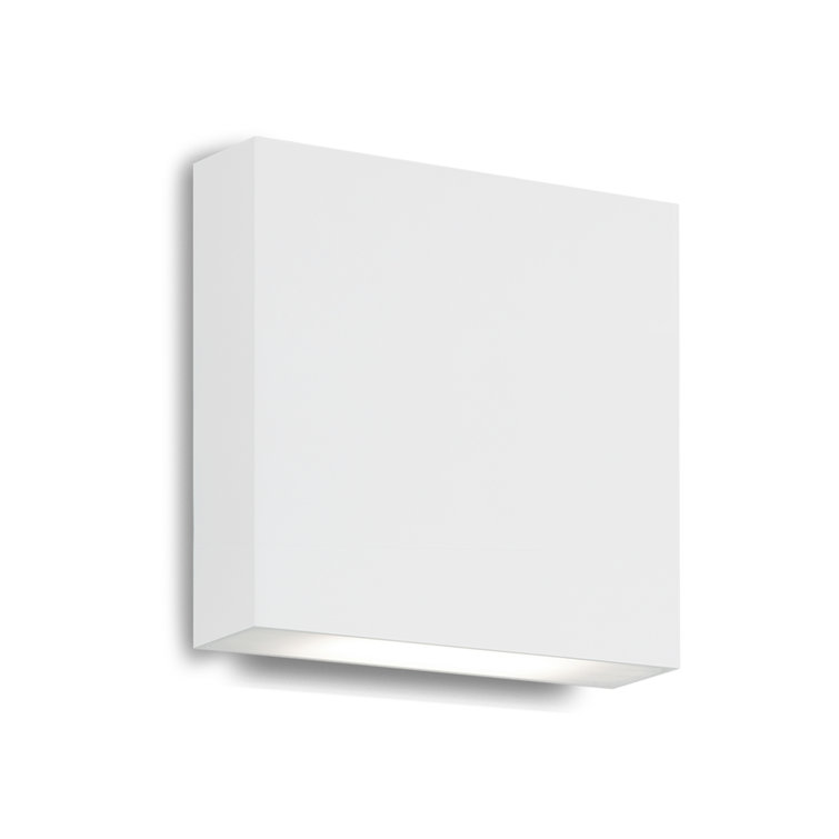 White Aluminum Dimmable Direct Wired Wall Sconce