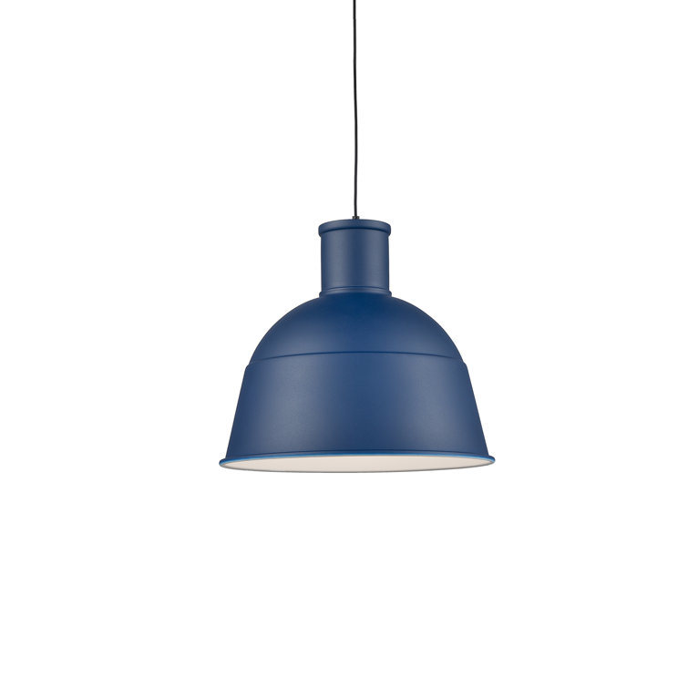 Irving 21" Matte Black Aluminum Dome Pendant