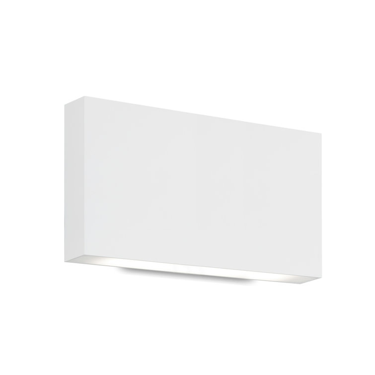 Sleek Minimalist White Aluminum Dimmable LED Wall Sconce