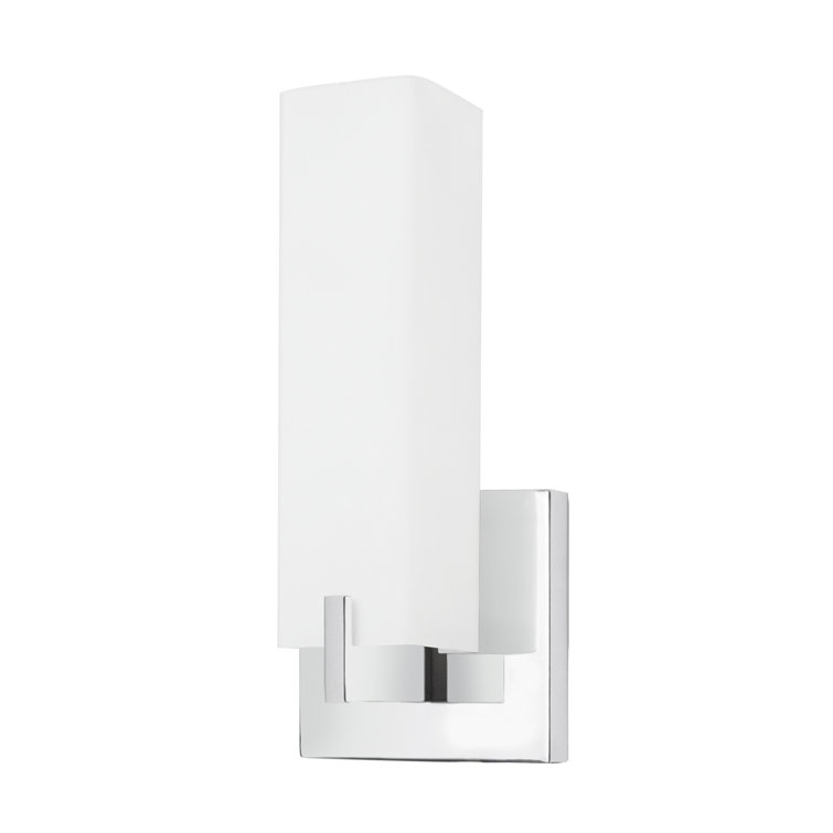 Stratford Compact Chrome LED Wall Sconce with Dimmable Light