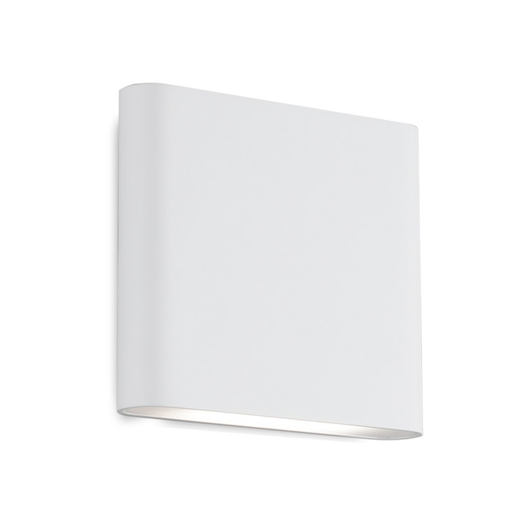 White Aluminum Dimmable LED Wall Sconce Lantern