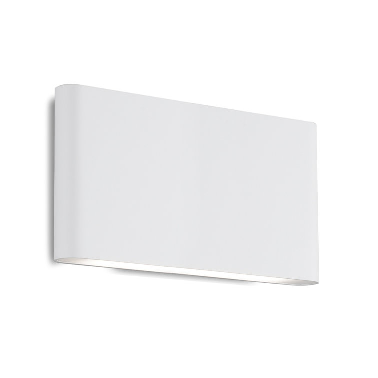 Sleek Minimalist White Aluminum Dimmable LED Wall Sconce