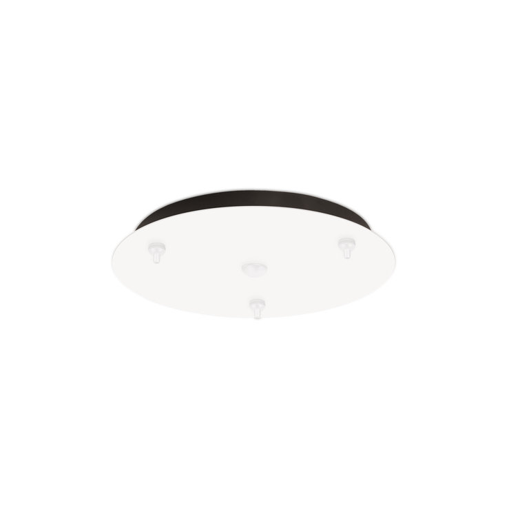 Sleek Black Brushed Nickel Multi-Port Canopy Light Fixture