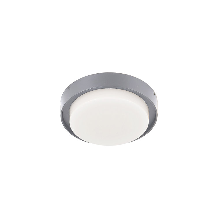 Bailey Compact Aluminum LED Drum Flush Mount - Indoor/Outdoor