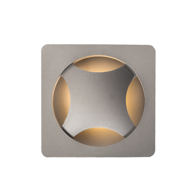 Etna Hovering Curve 8" LED Wall Sconce in Gray