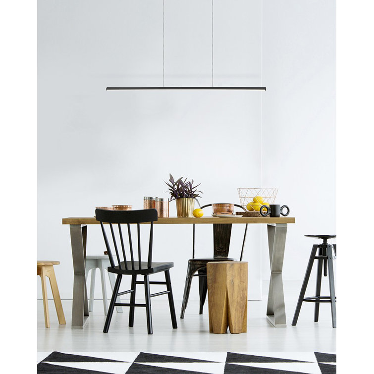 Black Aluminum LED Kitchen Island Pendant Light