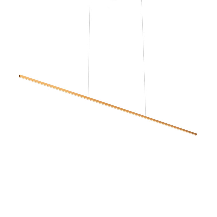 Vega Minor Black Aluminum LED Linear Pendant Light