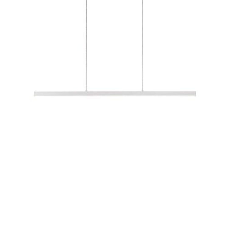 White Glass LED Linear Kitchen Island Pendant
