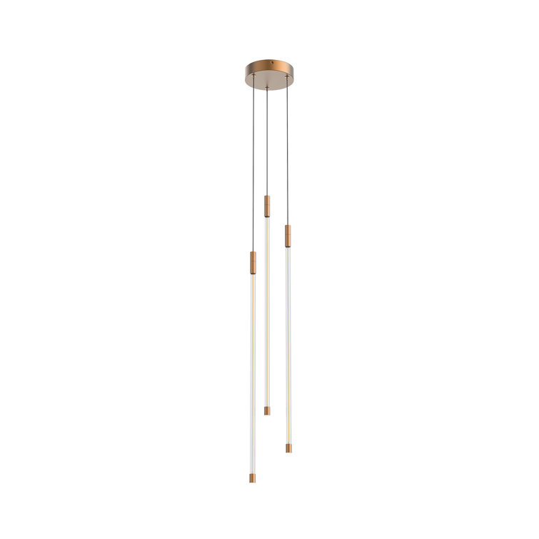 Motif Modern Elegance 26.75" Black LED Cluster Pendant