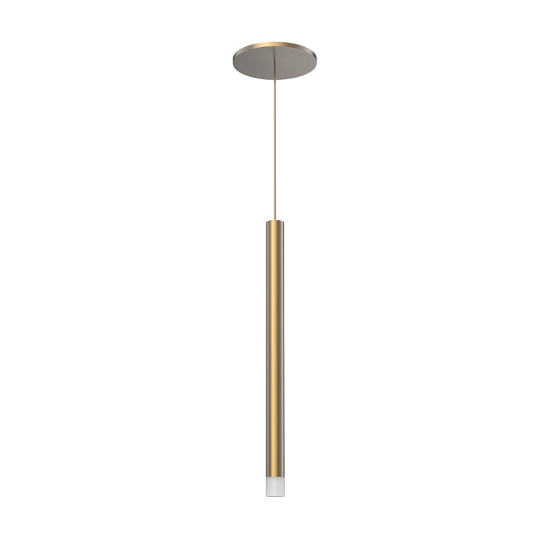 Mini Elixir Gold LED Globe Pendant with Opal Glass