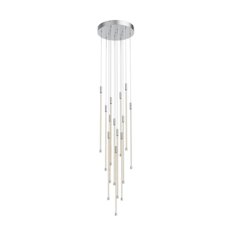 Stella 26.75" Chrome Alabaster Contemporary Table Lamp