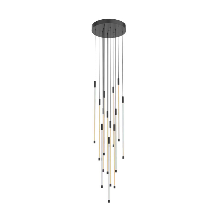 Stella 26.75" Black Alabaster LED Table Lamp for Indoor/Outdoor
