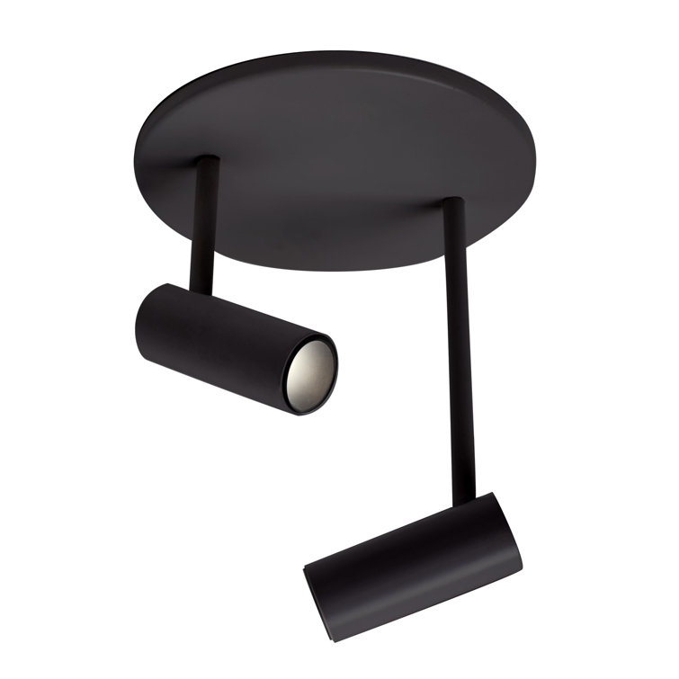 Downey Minimalist Black Aluminum LED Spotlight 4.38" H