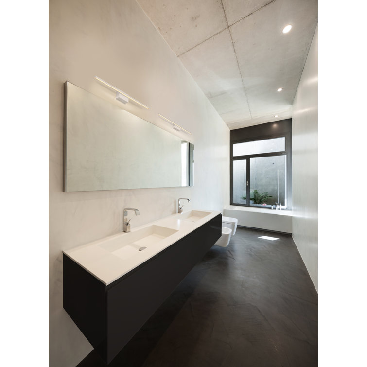 Vega Minor 36" Brushed Nickel Dimmable LED Bath Bar