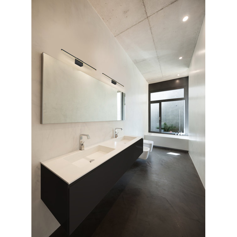 Vega Minor 36" Brushed Nickel Dimmable LED Bath Bar