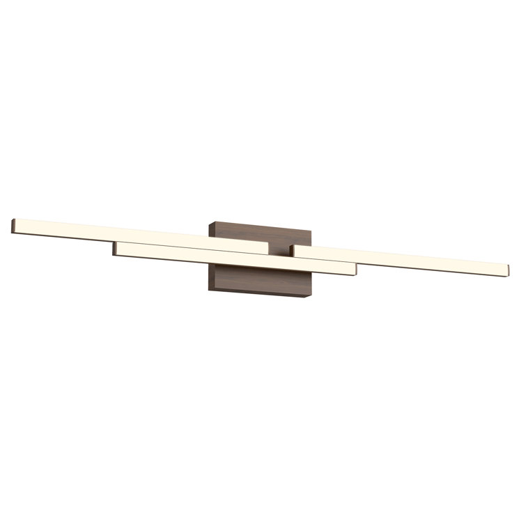 Anello Minor 38" Walnut LED Dimmable Bath Light Bar