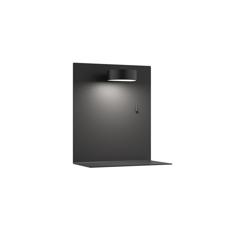 Dresden Black Adjustable Head LED Wall Sconce with USB Port