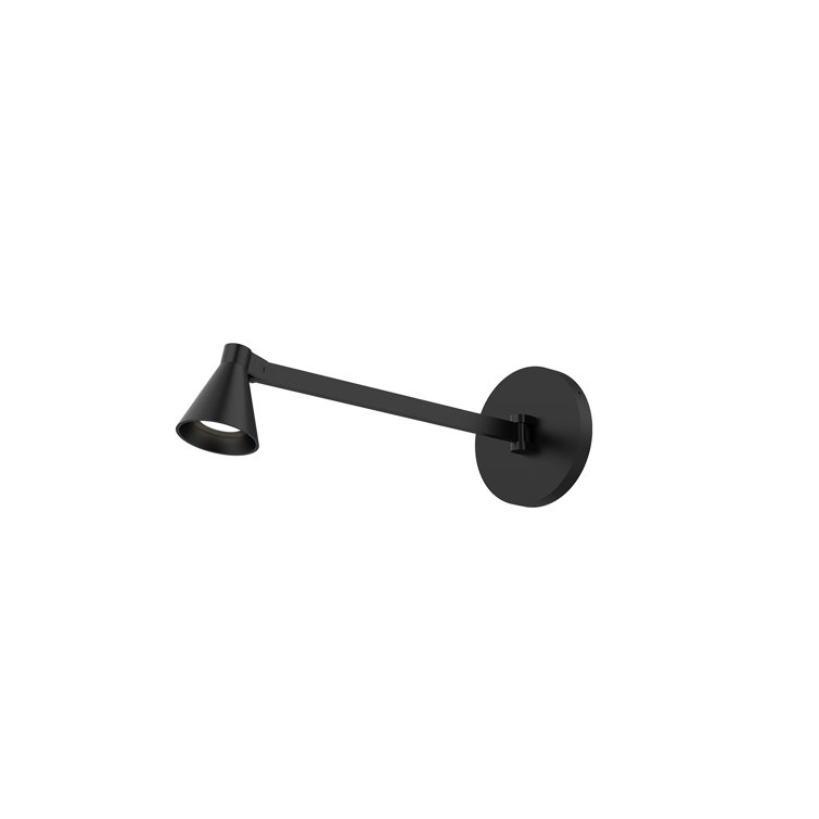 Dune Series Black Aluminum Dimmable LED Wall Sconce