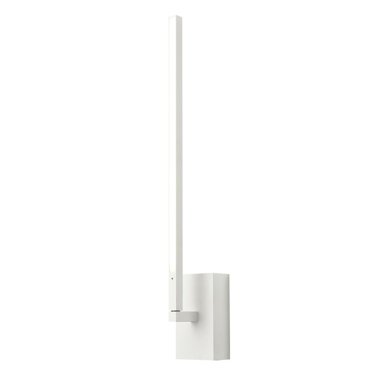 Pandora Sleek Black Aluminum Dimmable LED Sconce