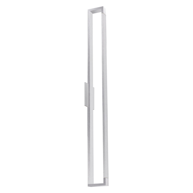 Swivel White Aluminum LED Wall Sconce with Opal Diffuser, 47.25"