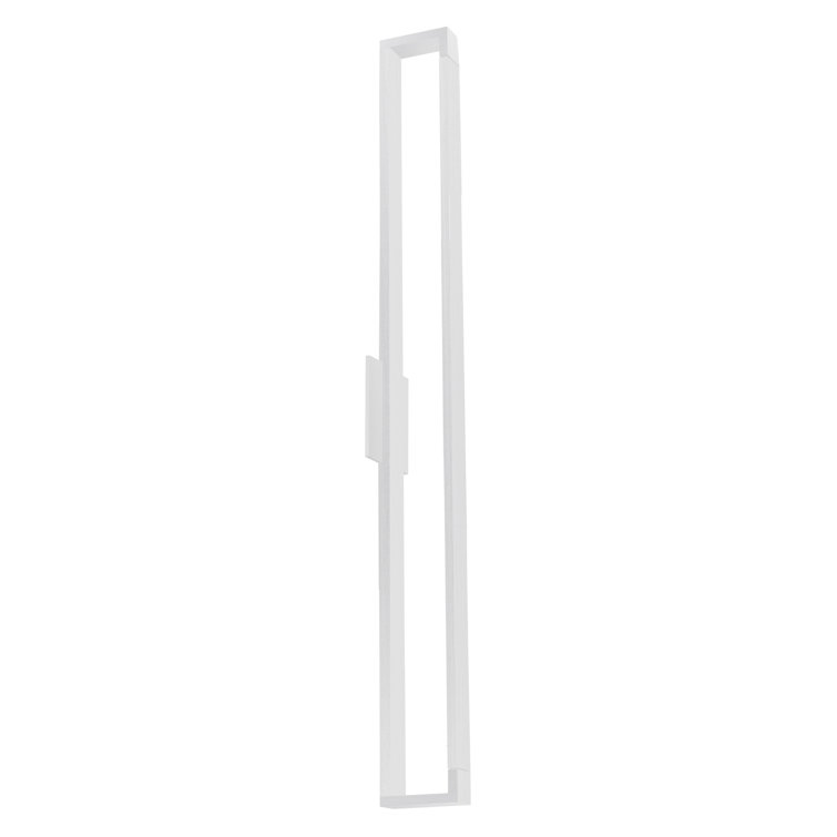 Swivel White Aluminum LED Wall Sconce with Opal Diffuser, 47.25"