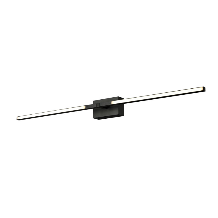 Pandora Black Aluminum LED Wall Sconce with Dimmable Light
