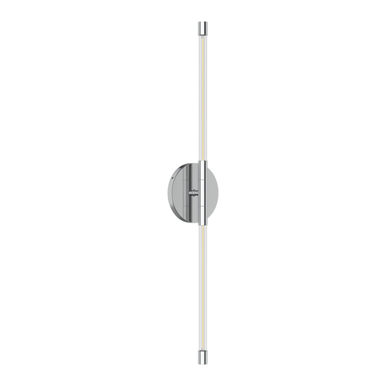 Chrome Cylinder Dimmable LED Wall Sconce