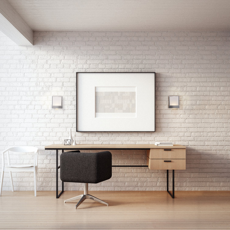 Sleek Brushed Nickel Dimmable LED Wall Sconce