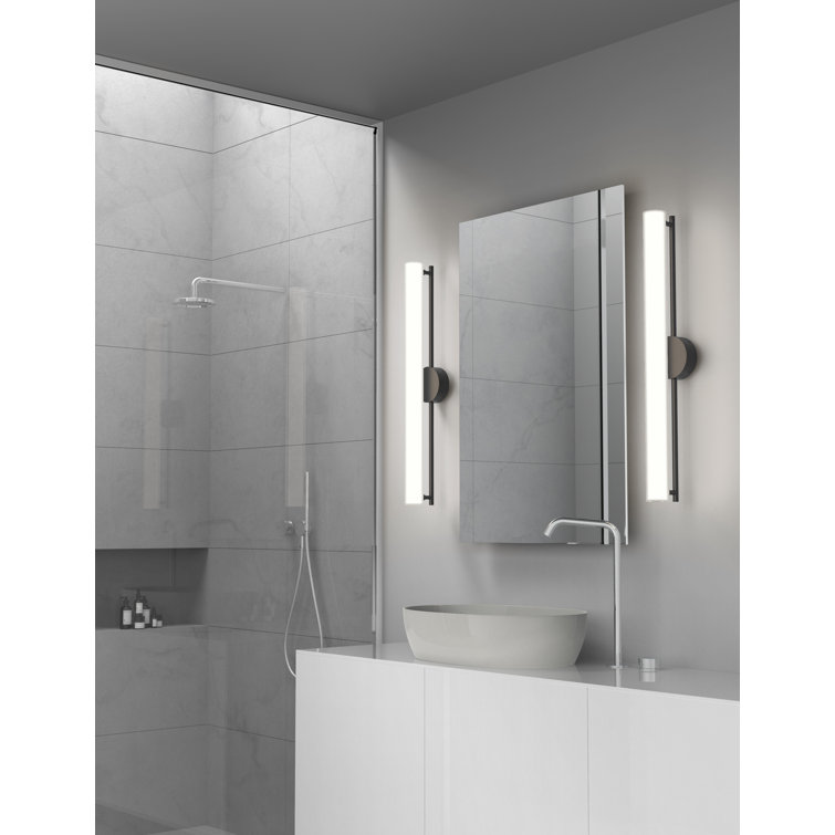 Gramercy Sleek Black Aluminum LED Dimmable Wall Sconce